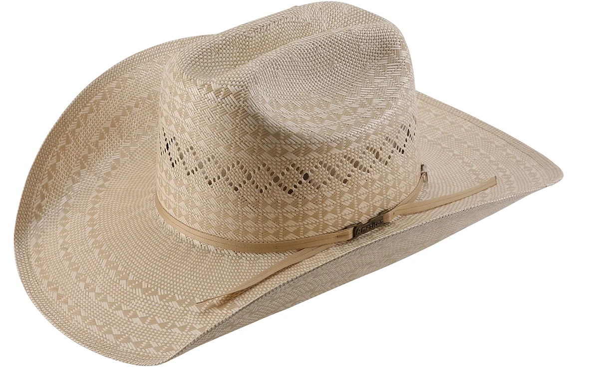 American Hat Co Vented Straw Cowboy Hat 6400