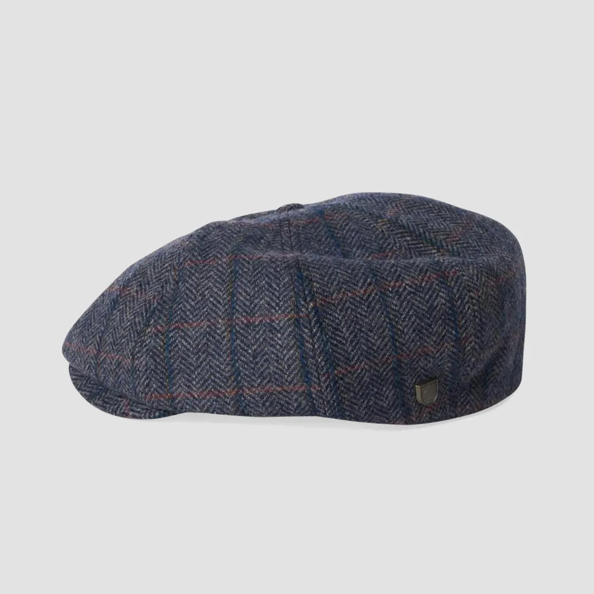 Brixton Brood Newsboy Cap Washed Navy/Beige