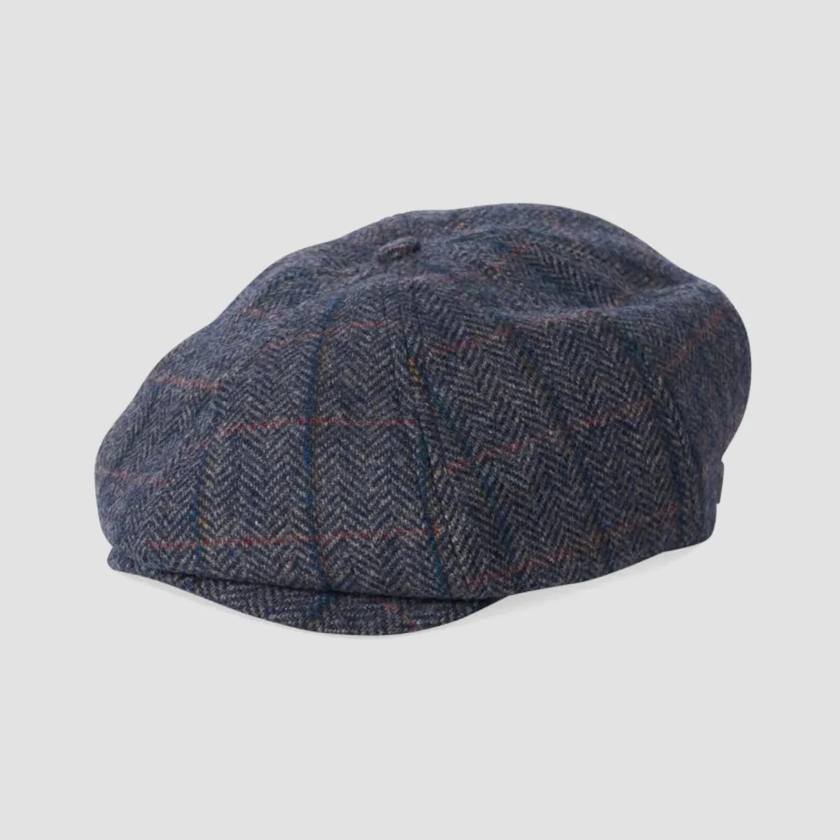 Brixton Brood Newsboy Cap Washed Navy/Beige