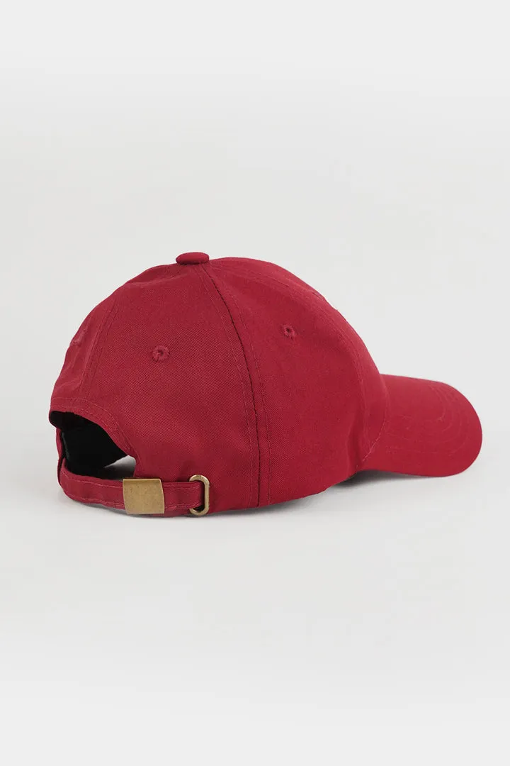 California Embroidered Cap - Red