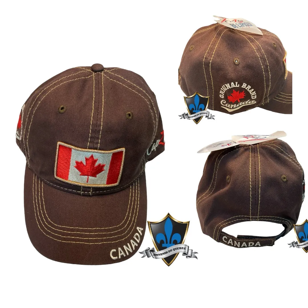 Canada flag patch embroidery cap.