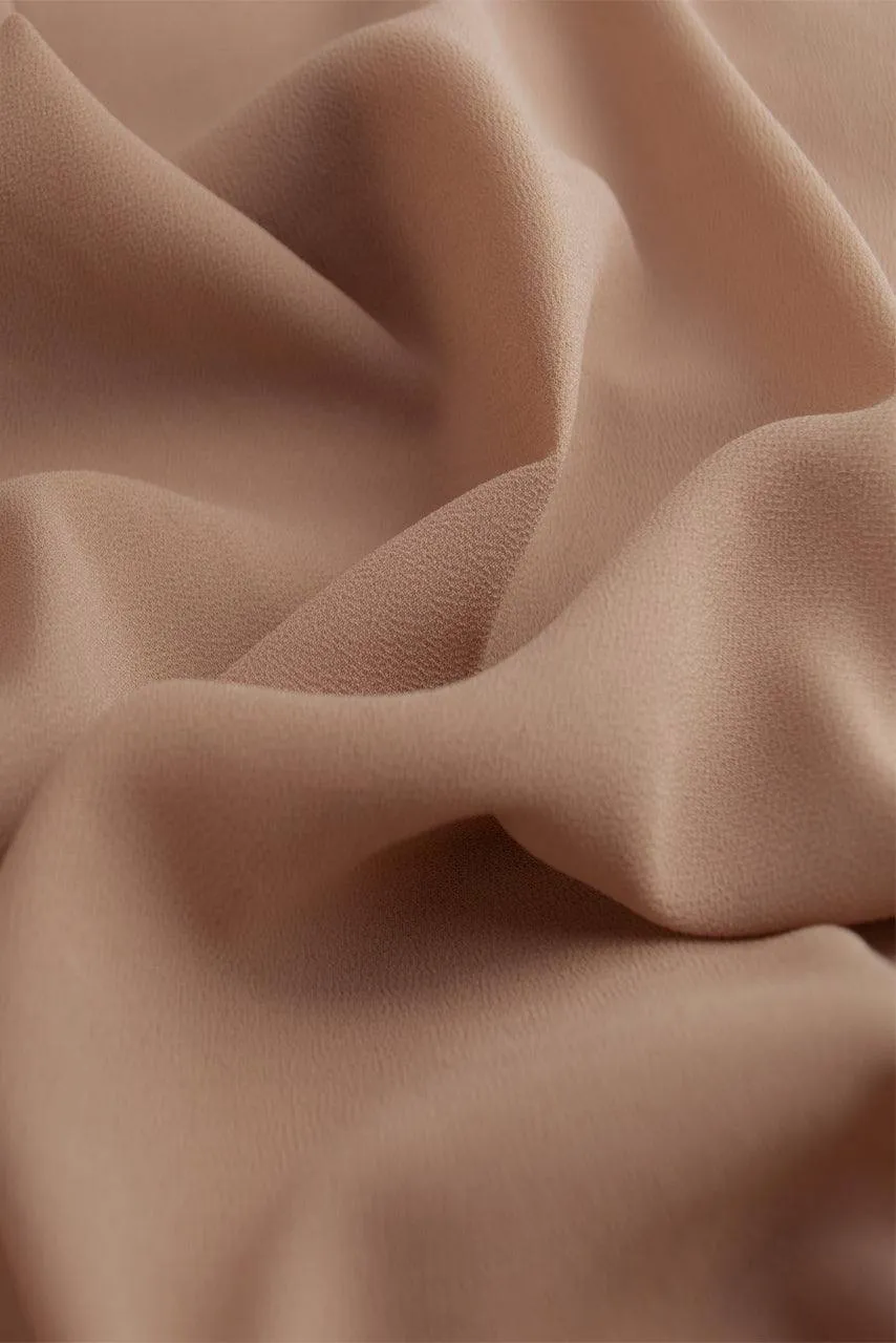 Classic Chiffon Hijab - Fawn