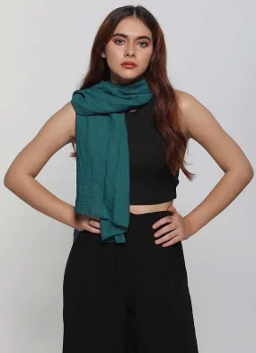 Classic Plain Scarf-Teal-STD