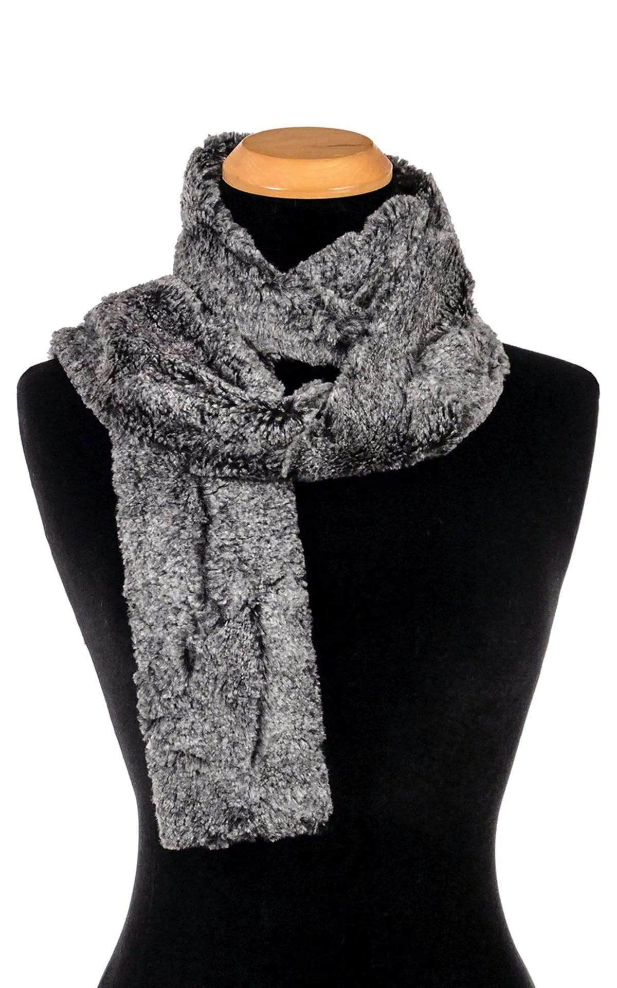 Classic Scarf - Luxury Faux Fur in Nimbus