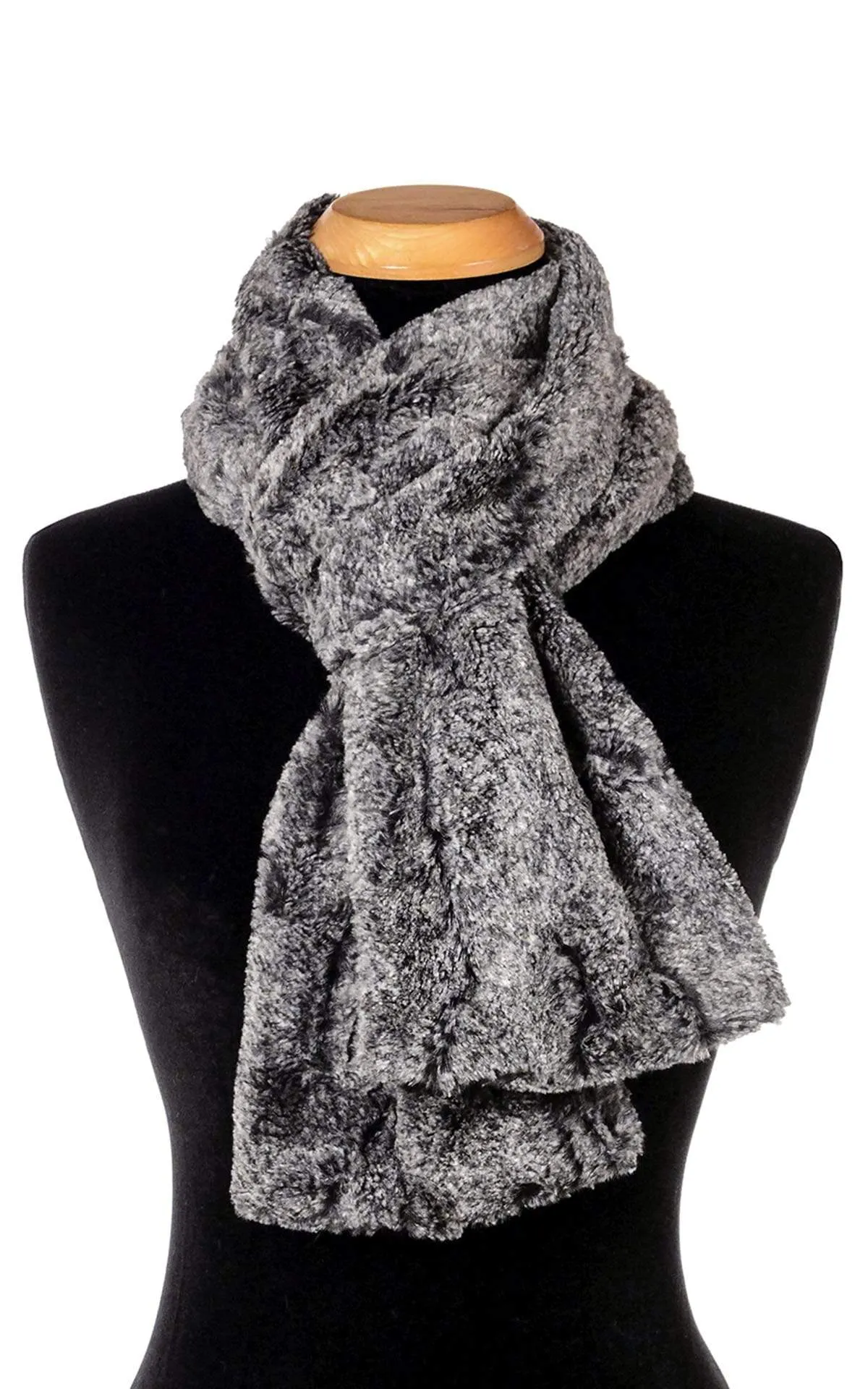 Classic Scarf - Luxury Faux Fur in Nimbus