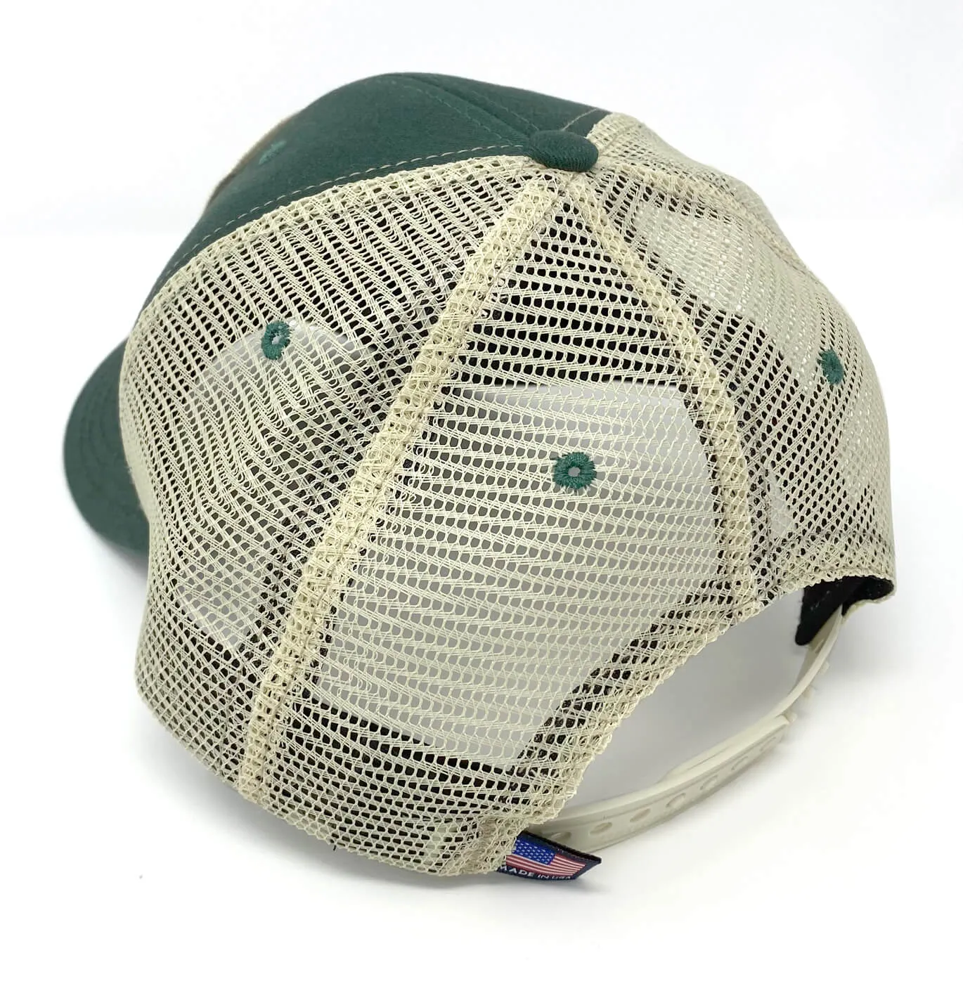 Deep Woods Angler: Badged Trucker Cap - Spruce