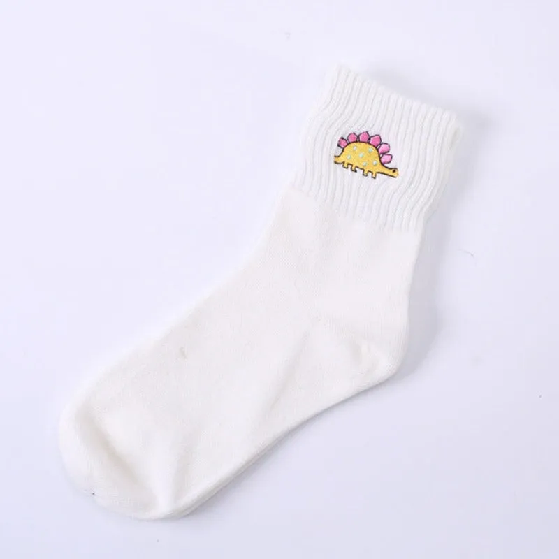 Elegant Printed Long Breathable Socks Set