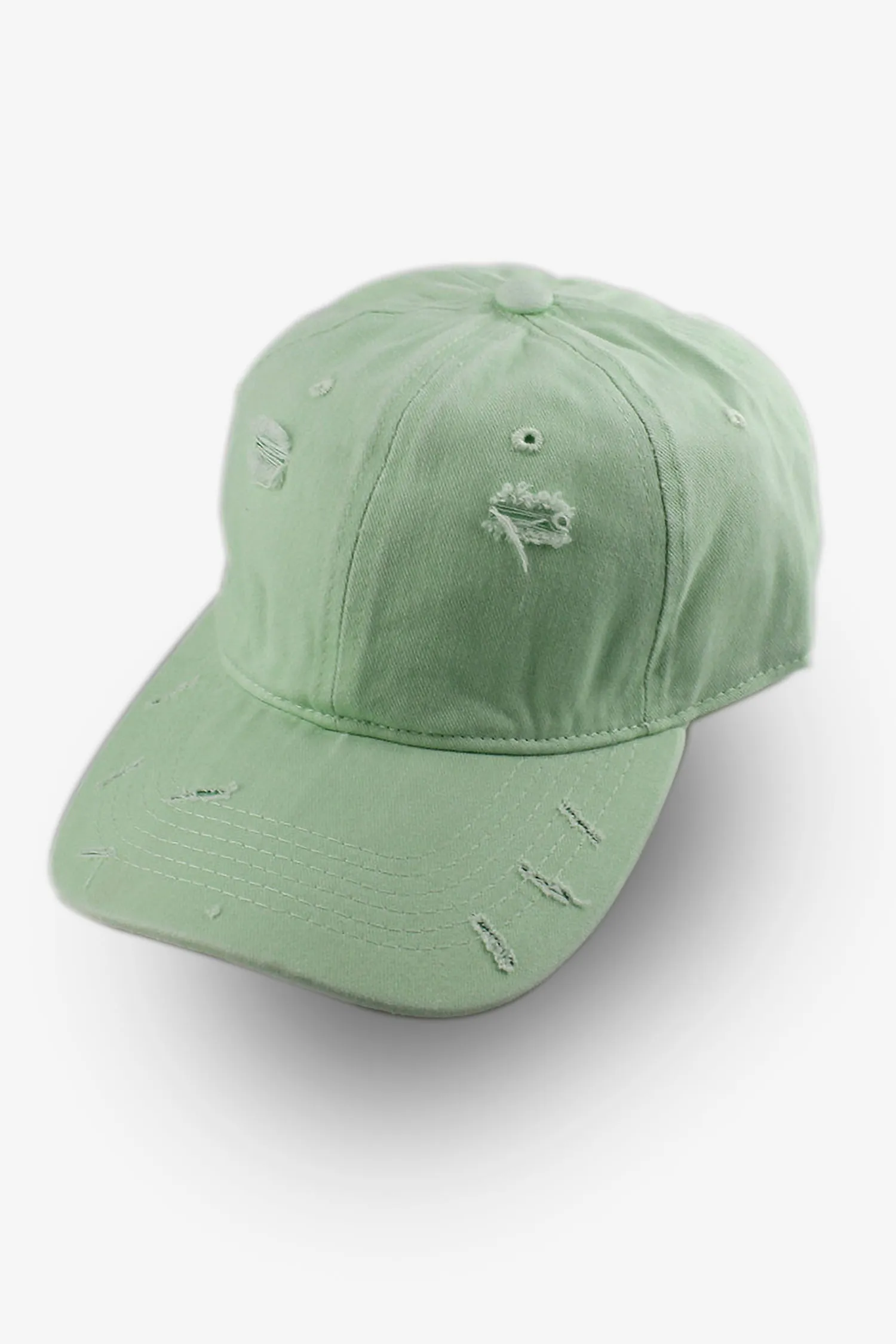 Green Denim Refined Cap - P22 - MCP009R