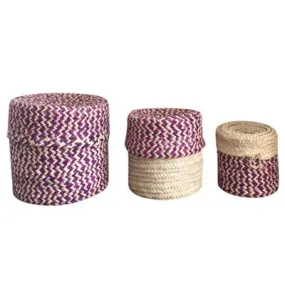 Handwoven Nested Baskets - Set of 3