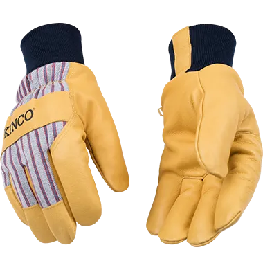 Kinco 1927KWC Kids' Trademarked Otto Cotton-Blend Canvas Fabric Back Thermal Insulation Gloves (one dozen)