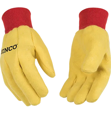 Kinco 814 14 oz. Chore Polyester-Cotton Blend Knit Wrist, Straight Thumb Design Gloves (One Dozen)