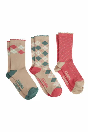 Ladies Bamboo Socks (Box Of 3)