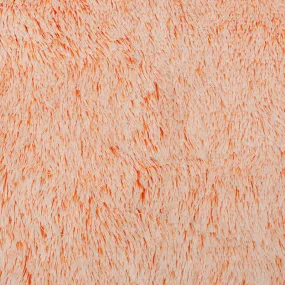 Luxe Cuddle® - Frosted Shaggy Tangerine/Snow Yardage