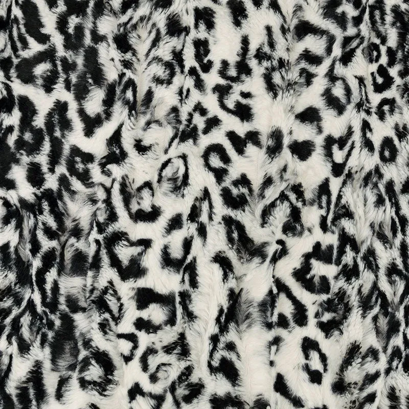 Luxe Cuddle® - Jaguar White/Black Yardage