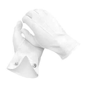 Masonic Plain White Cotton Gloves