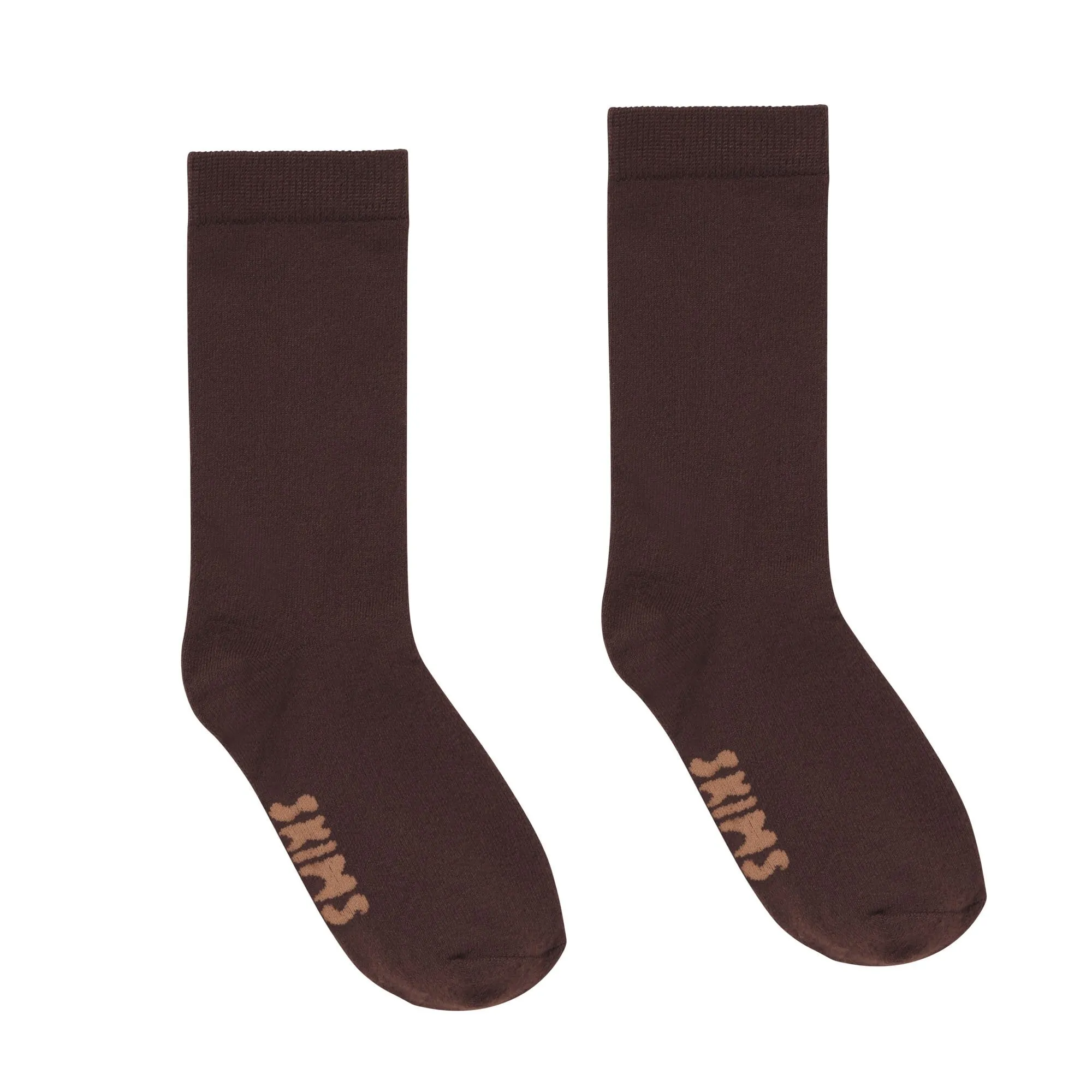 MICROPOLY CREW SOCK | COCOA