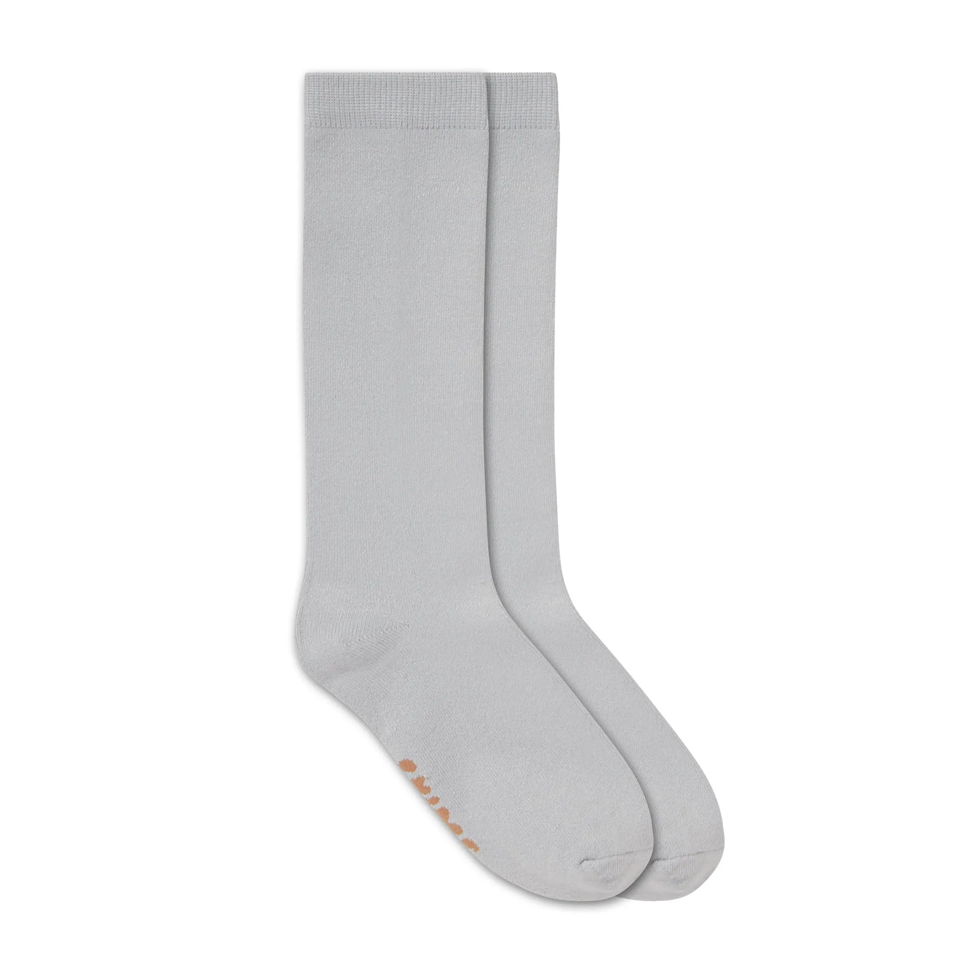 MICROPOLY MID CALF SOCK | LIGHT HEATHER GREY