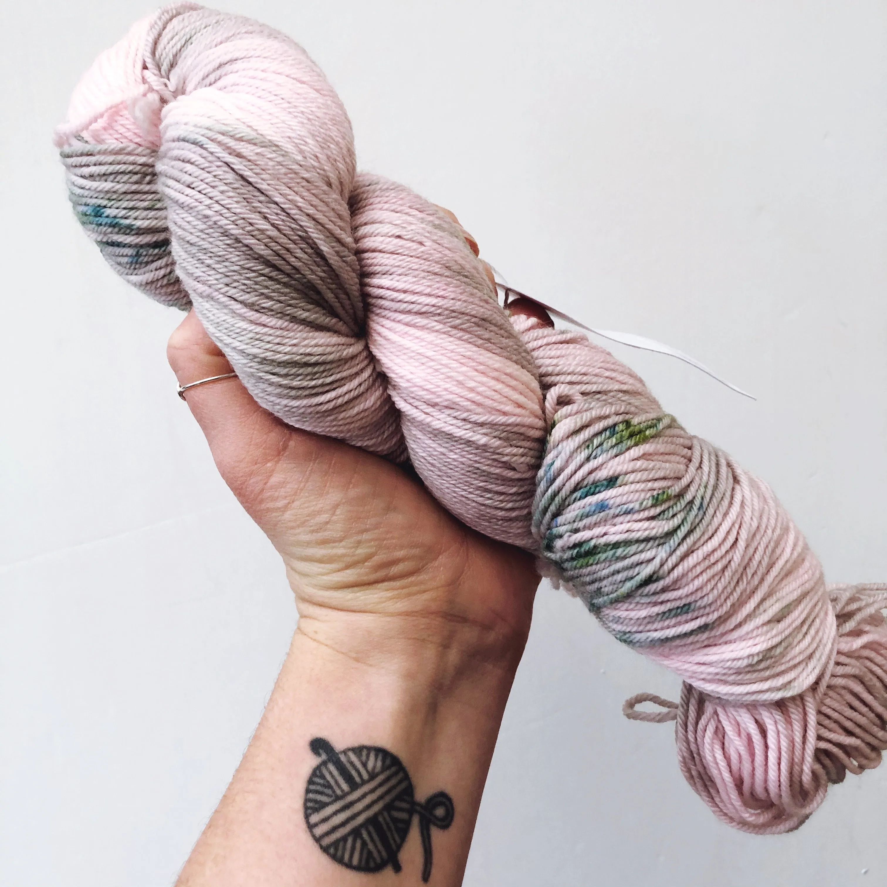 Mossy Rock  - Hand dyed DK yarn 100g/225M superwash merino