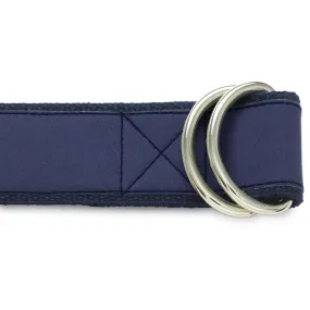 Navy Charmeuse - D-Ring Belts