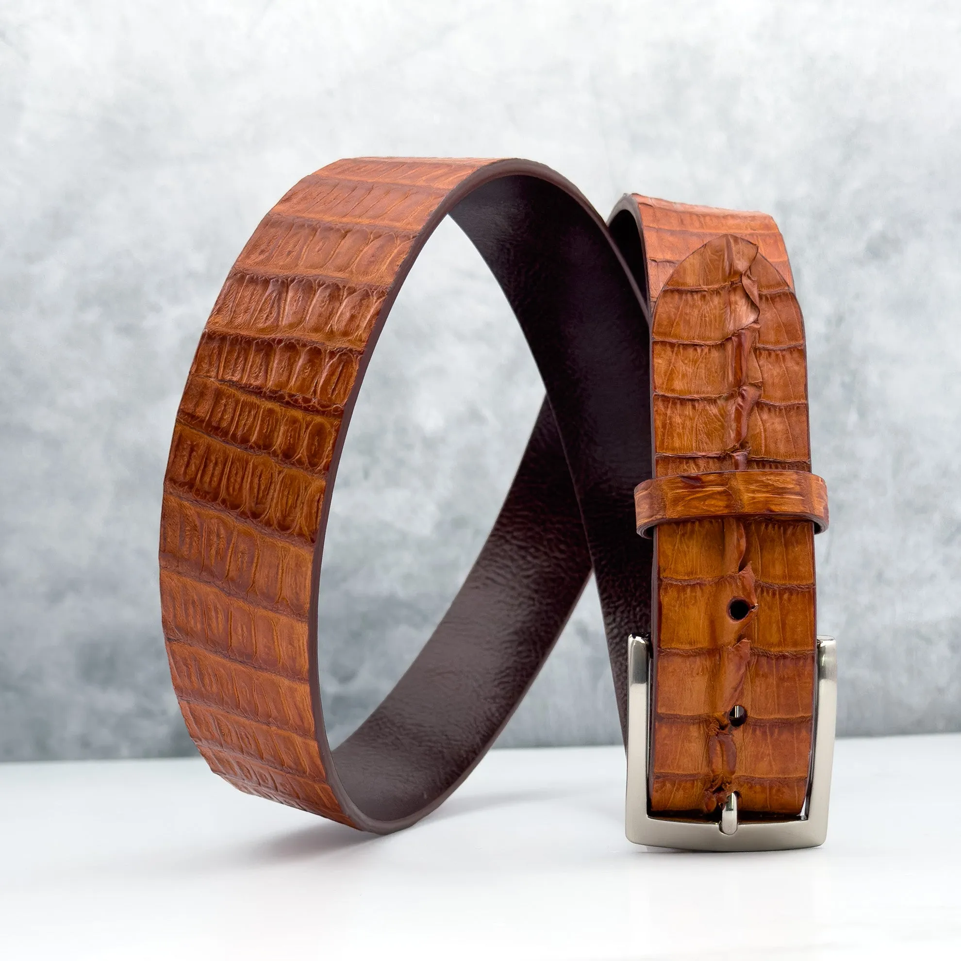 Ready To Ship Hornback Tip Belt:  Arnaud’s French 75 (1.5" Width)