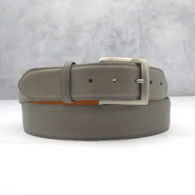 Ready To Ship Italian Calf Belt: Grey (1.5 Width)