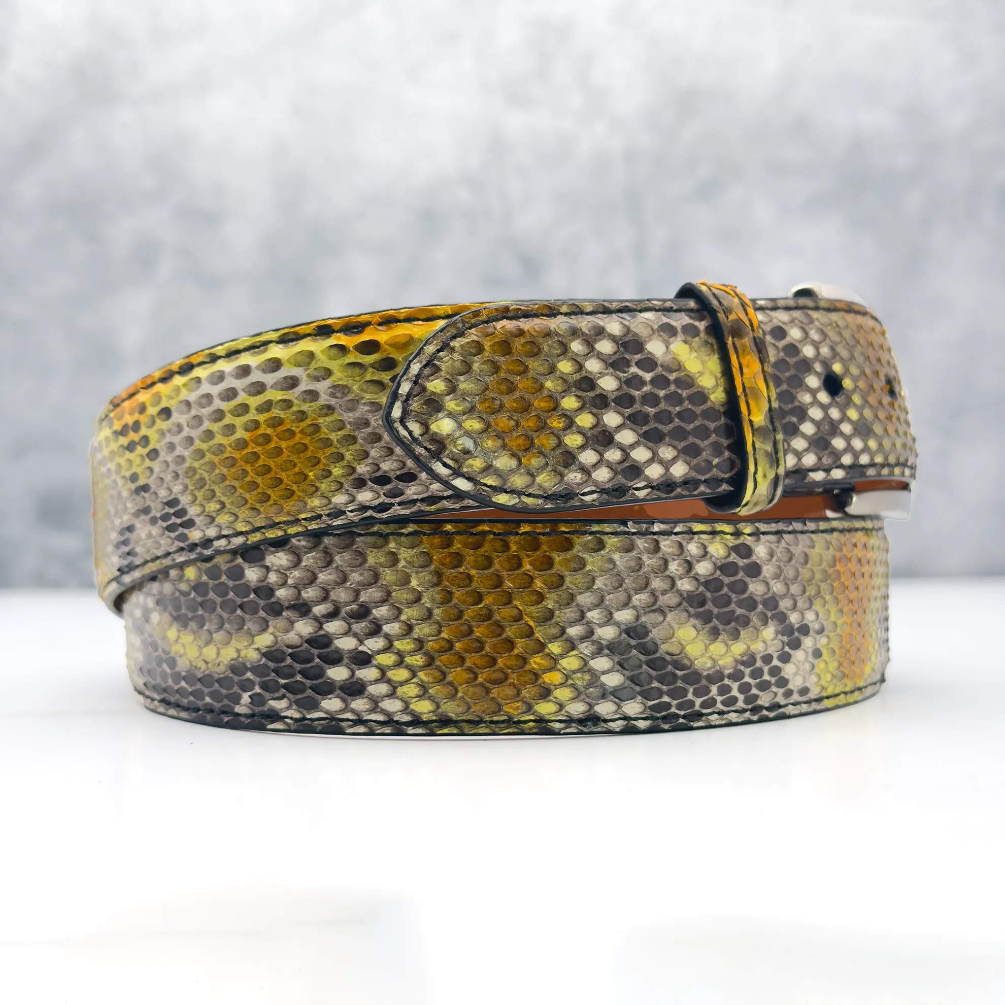 Ready To Ship Python Belt: Autumn Bite (1.5" Width)