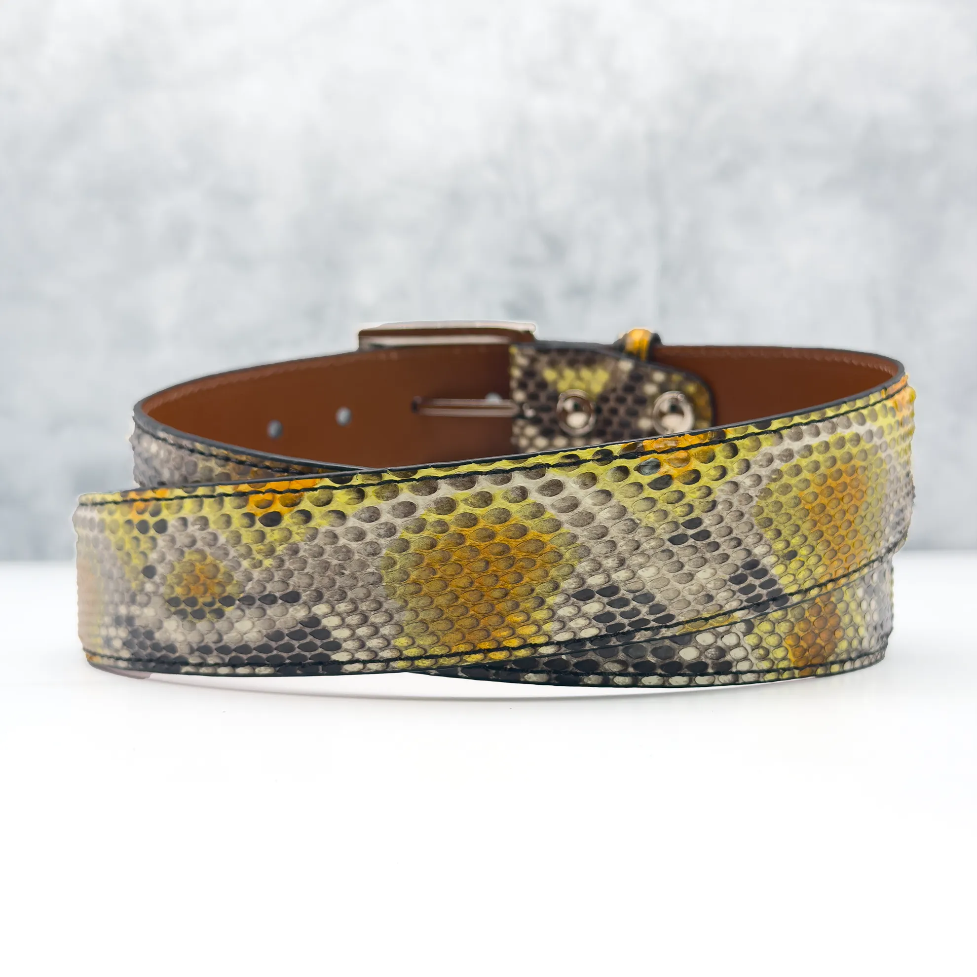 Ready To Ship Python Belt: Autumn Bite (1.5" Width)