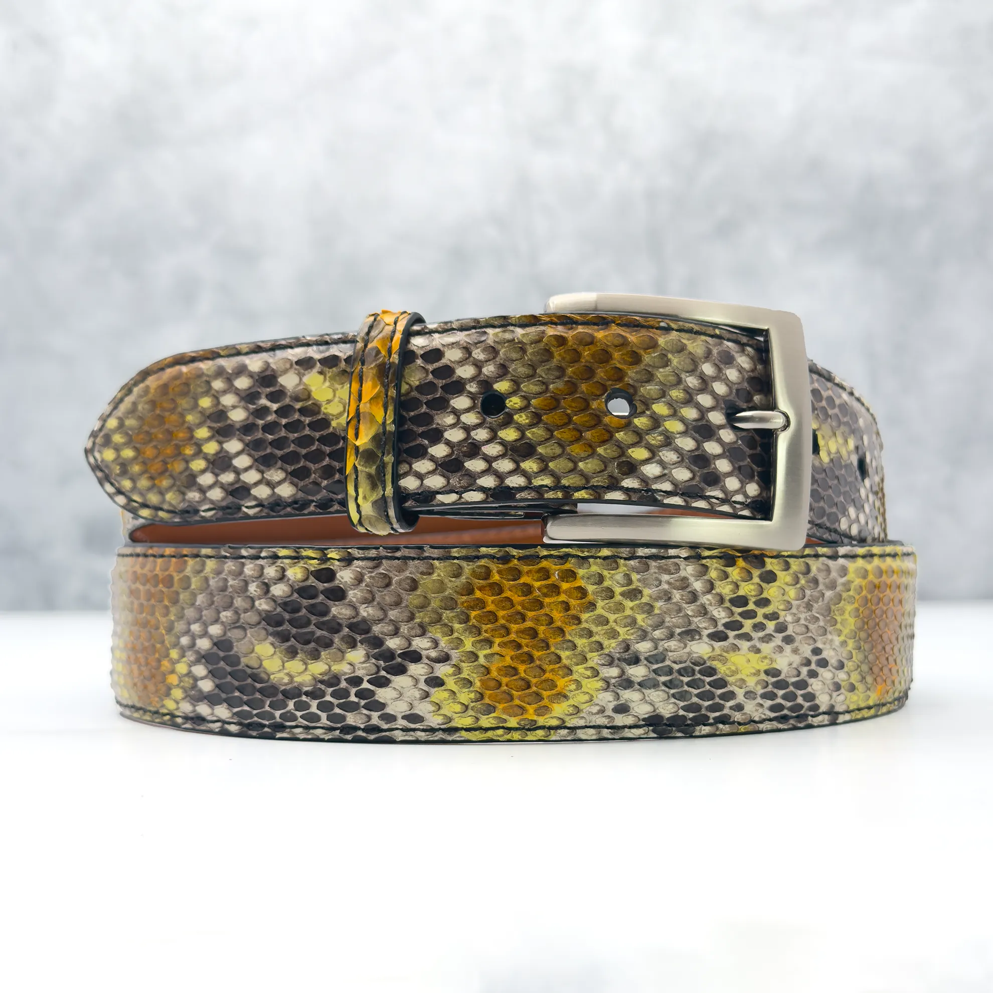 Ready To Ship Python Belt: Autumn Bite (1.5" Width)