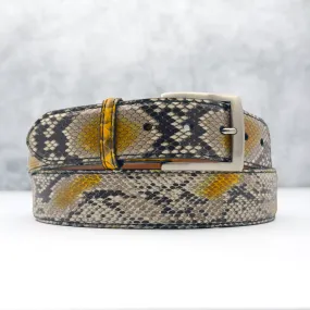 Ready To Ship Python Belt: Autumn  Desert Strike  (1.5" Width)