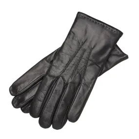 San Severo Black Leather Gloves