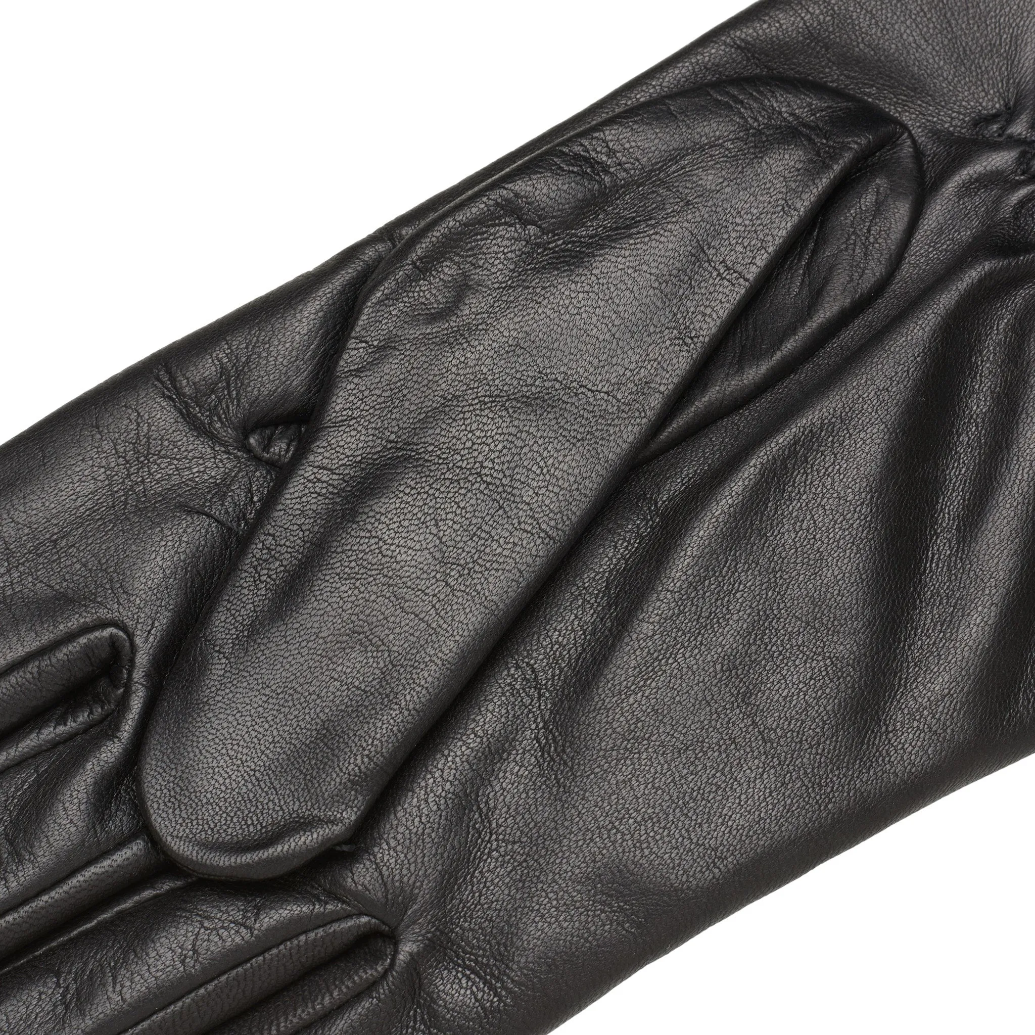 San Severo Black Leather Gloves