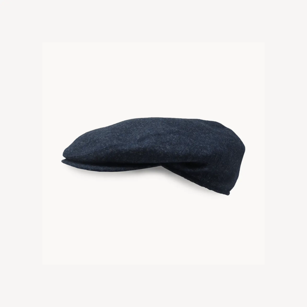 Slim Cap - Navy Melange Wool