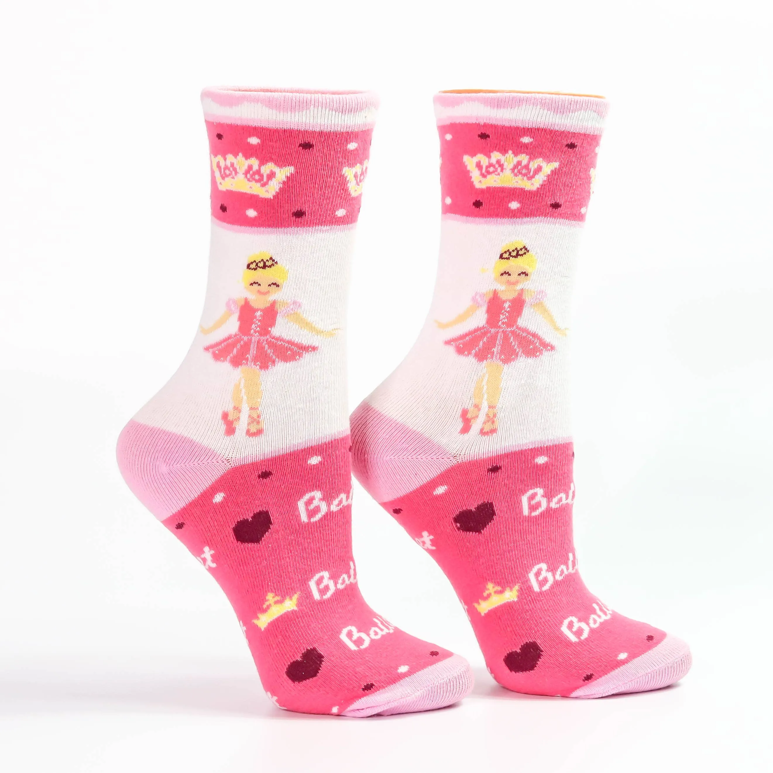 Sugar Plum Fairy Ballerina Pink Socks