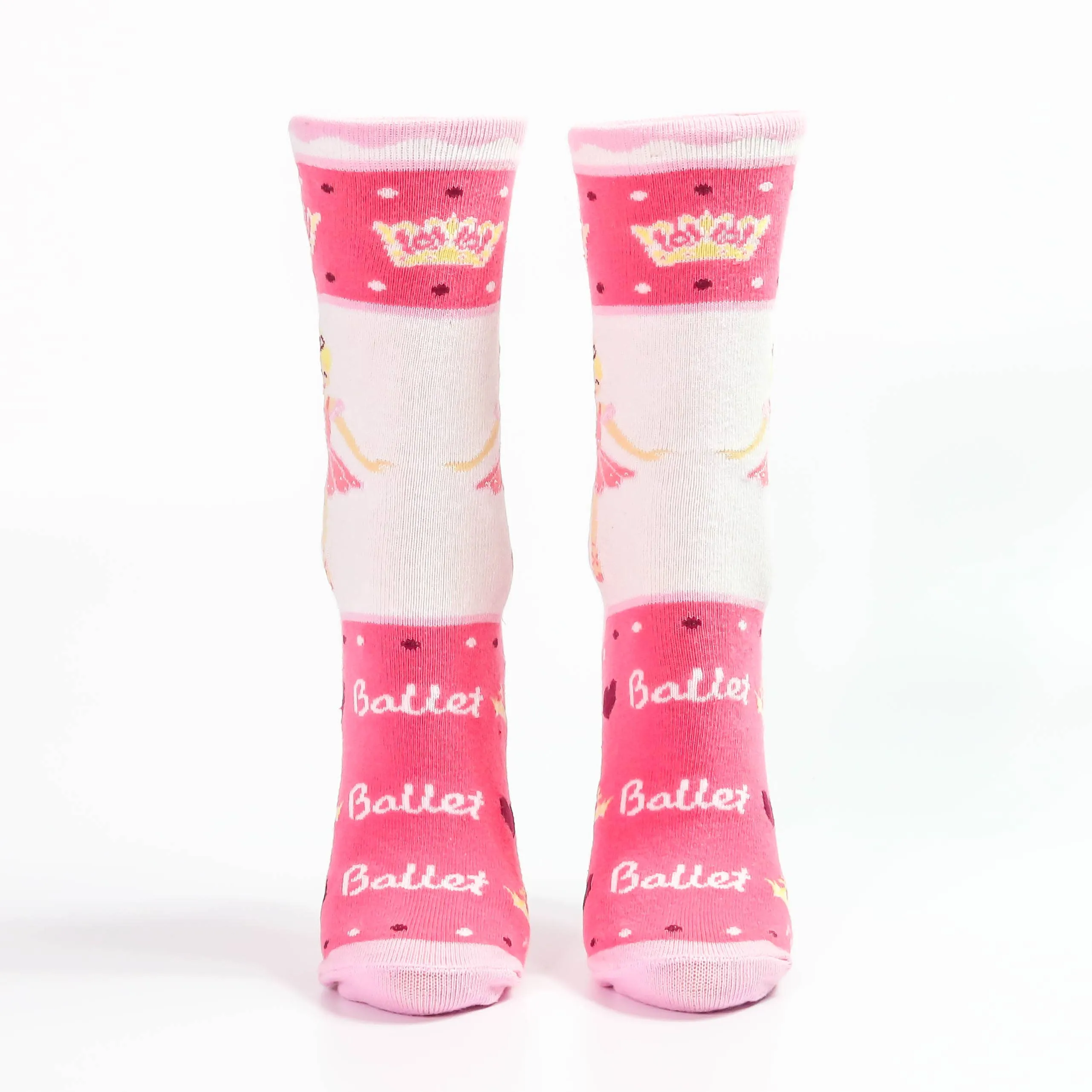 Sugar Plum Fairy Ballerina Pink Socks