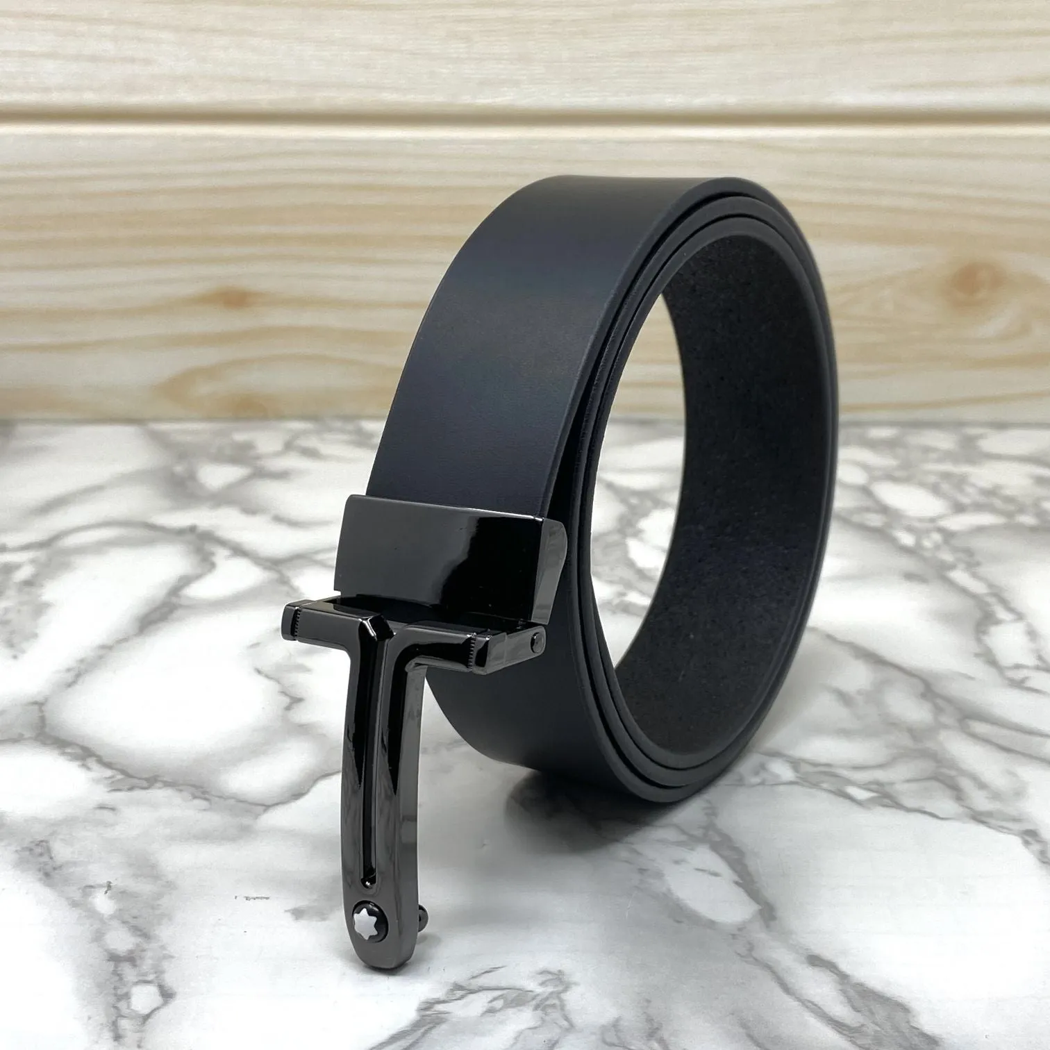 T-Shape Formal and Casual Leather Strap Belt-JonasParamount