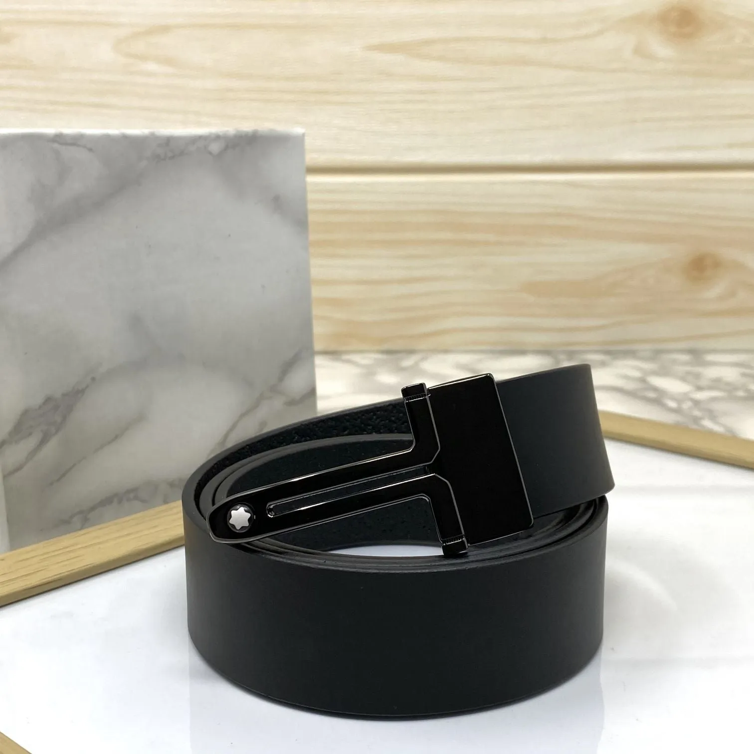 T-Shape Formal and Casual Leather Strap Belt-JonasParamount