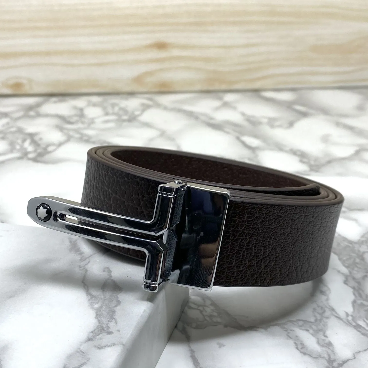 T-Shape Formal and Casual Leather Strap Belt-JonasParamount