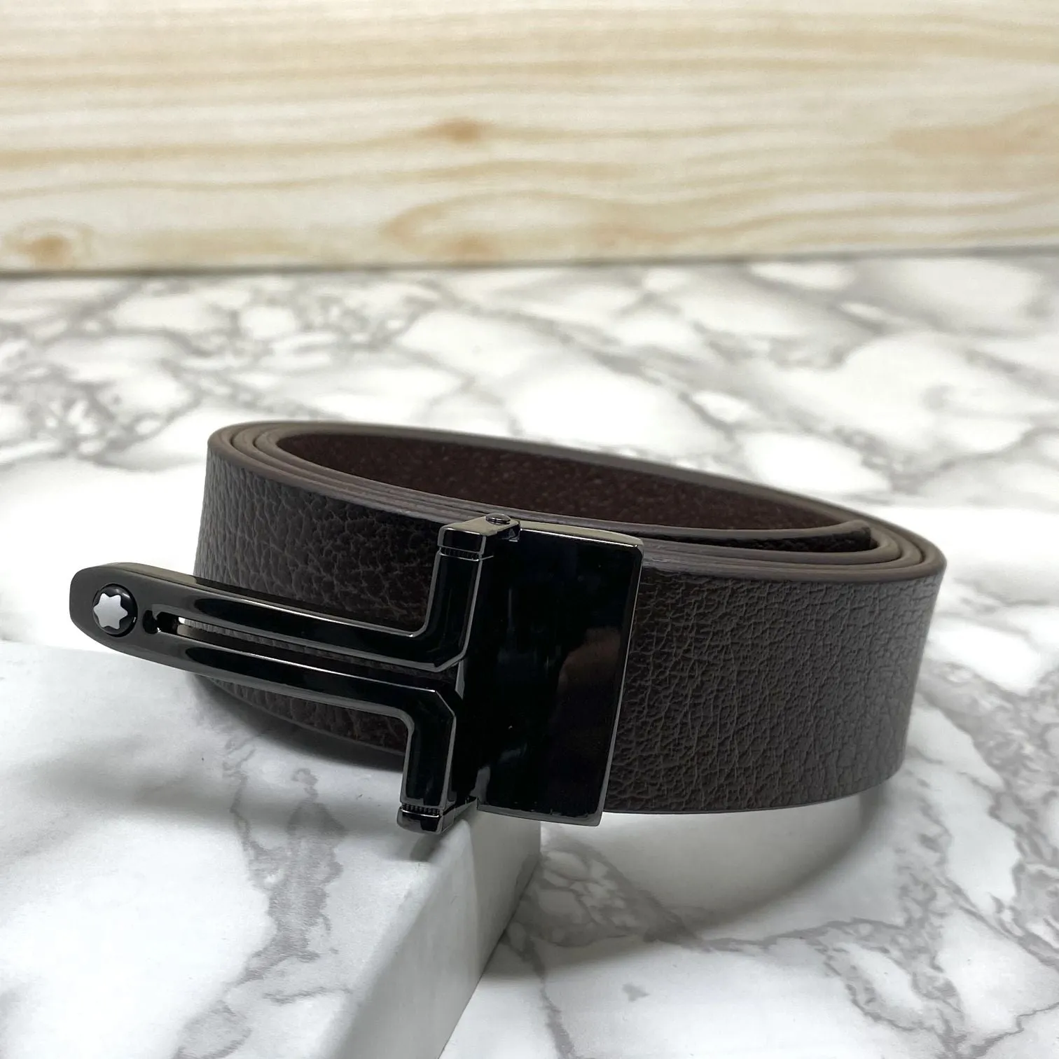 T-Shape Formal and Casual Leather Strap Belt-JonasParamount