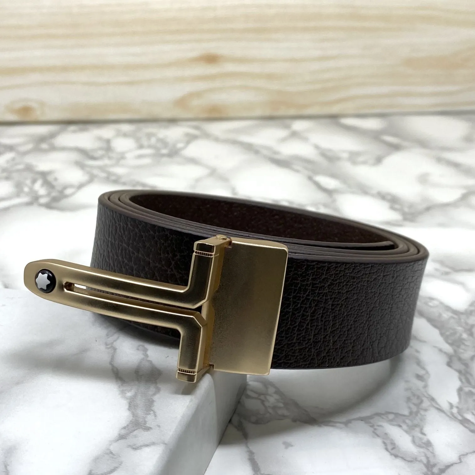 T-Shape Formal and Casual Leather Strap Belt-JonasParamount