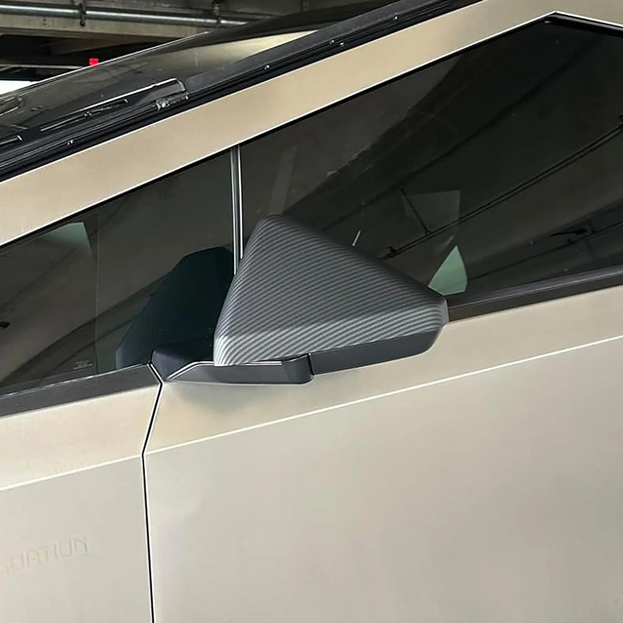 Tesla Cybertruck Real Carbon Fiber Rear Mirror Caps