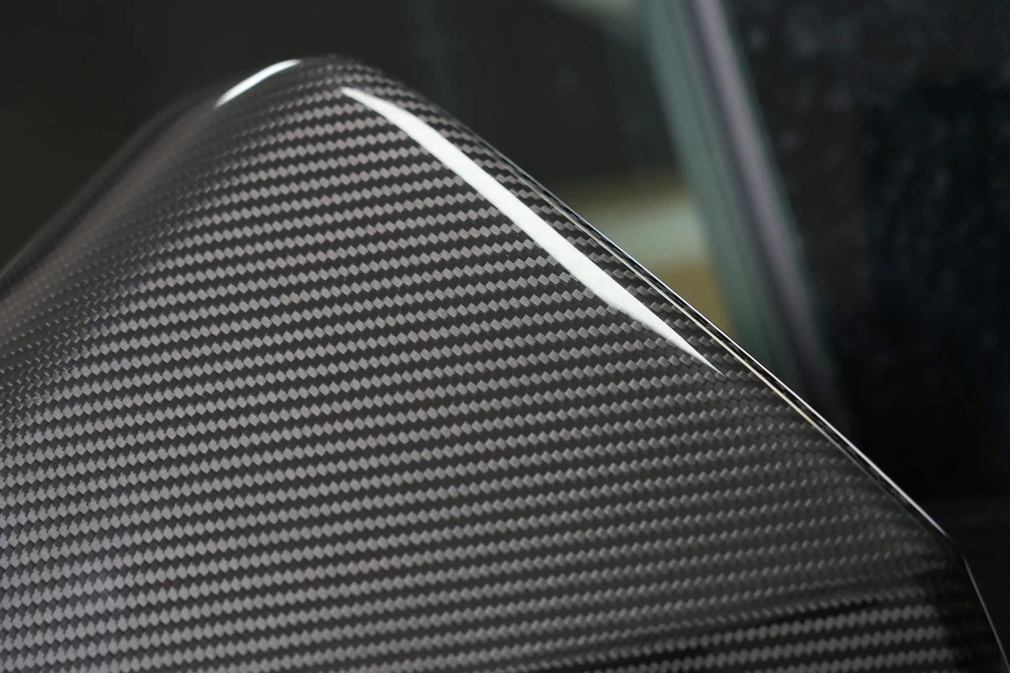 Tesla Cybertruck Real Carbon Fiber Rear Mirror Caps