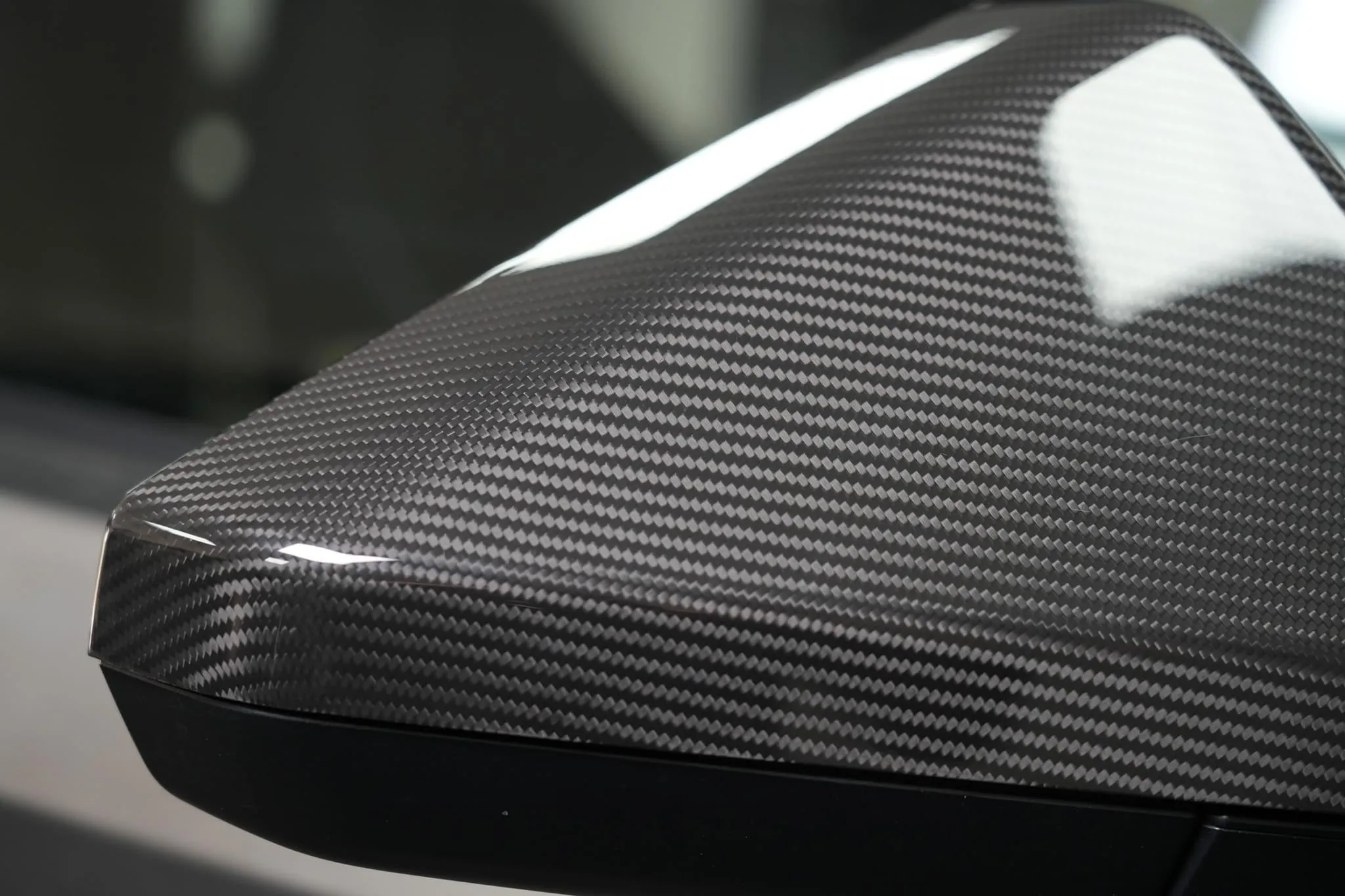 Tesla Cybertruck Real Carbon Fiber Rear Mirror Caps