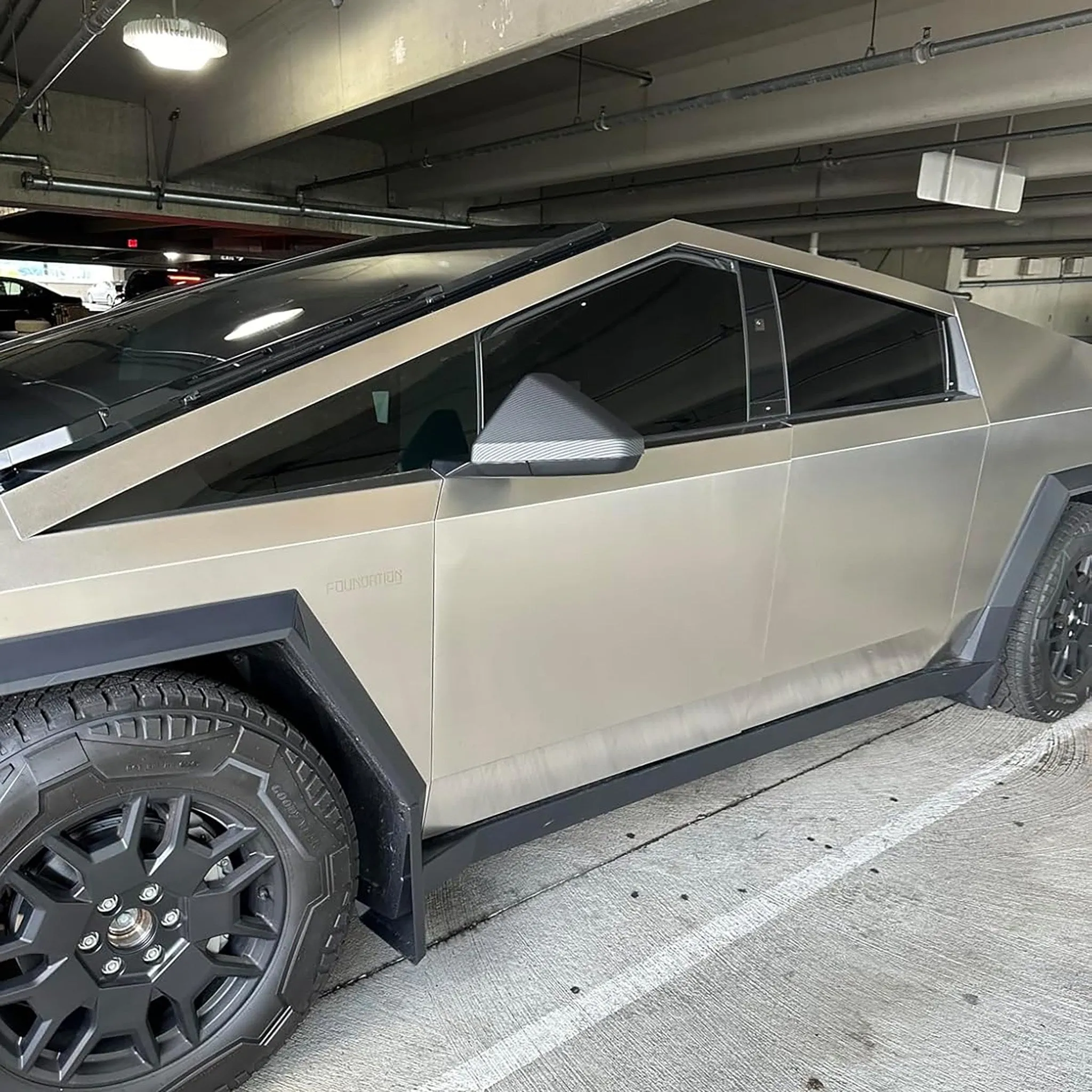 Tesla Cybertruck Real Carbon Fiber Rear Mirror Caps