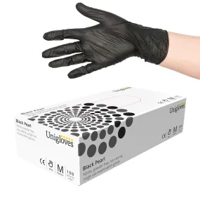 Unigloves Black Pearl Nitrile Gloves