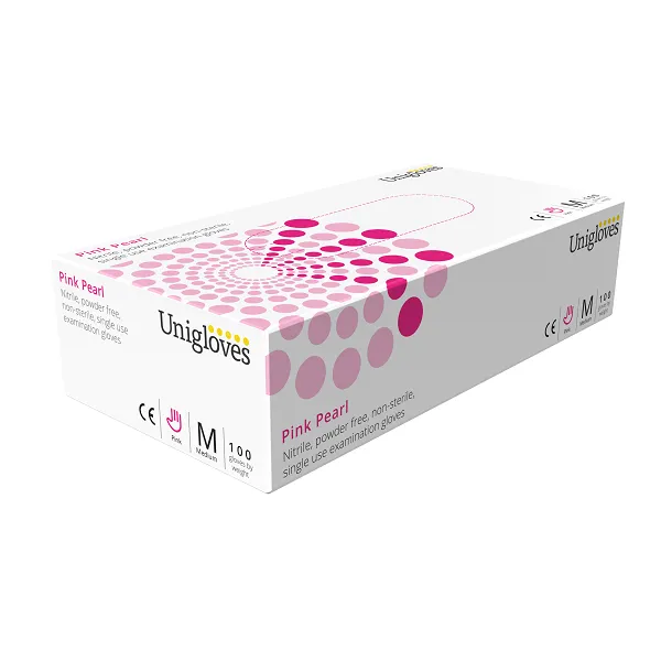 Unigloves Pink Pearl Nitrile Gloves