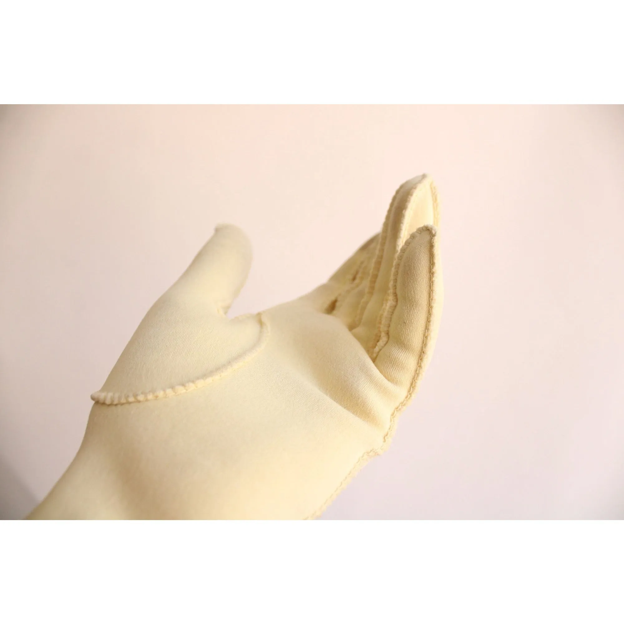 Vintage 1960s Yellow Wrist Matinee Length Cotton Glove