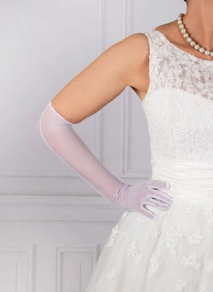 Women's Long Above-Elbow Tulle Gloves