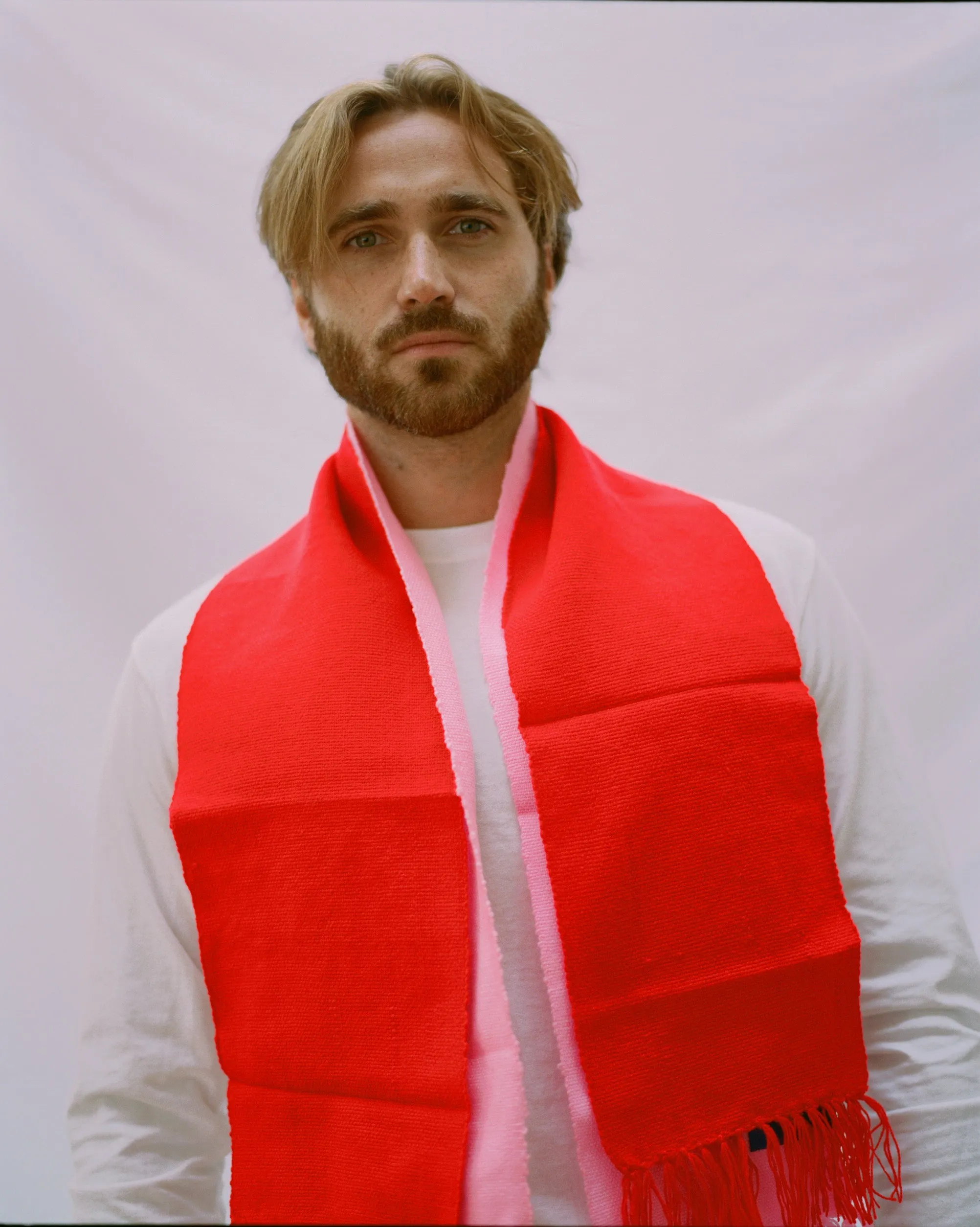 Woven Scarf - Red